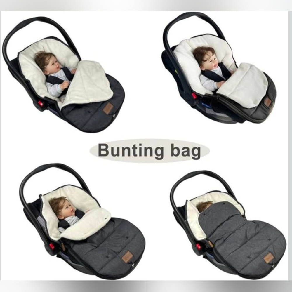 funlife 4 in 1 Premium Waterproof Universal Anti-Wind Infant Car Seat Cover - Picture 3 of 11